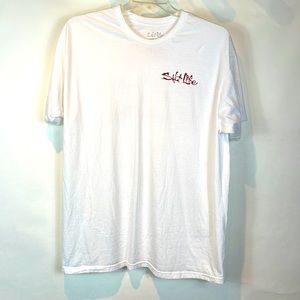 Men's Salt Life Live Salty 100% Cotton XL short-sleeve, white, tee